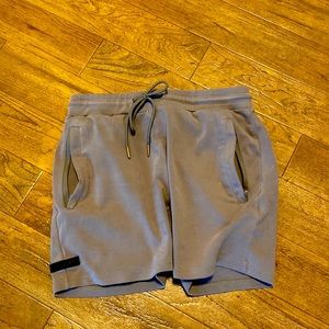 Alphalete tan identity shorts